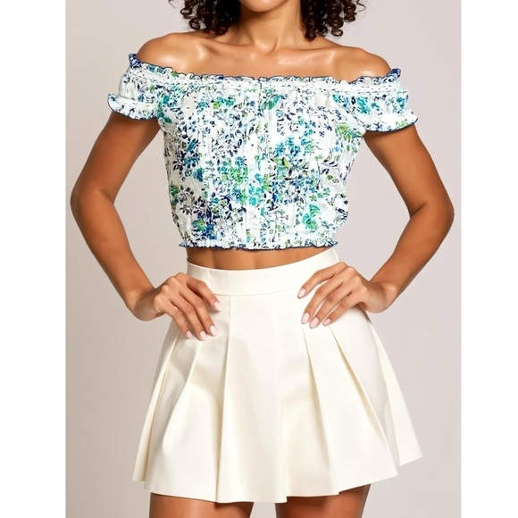 POUPETTE ST BARTH Alba Top, Blue Queen Liberty, Small - Picture 1 of 11